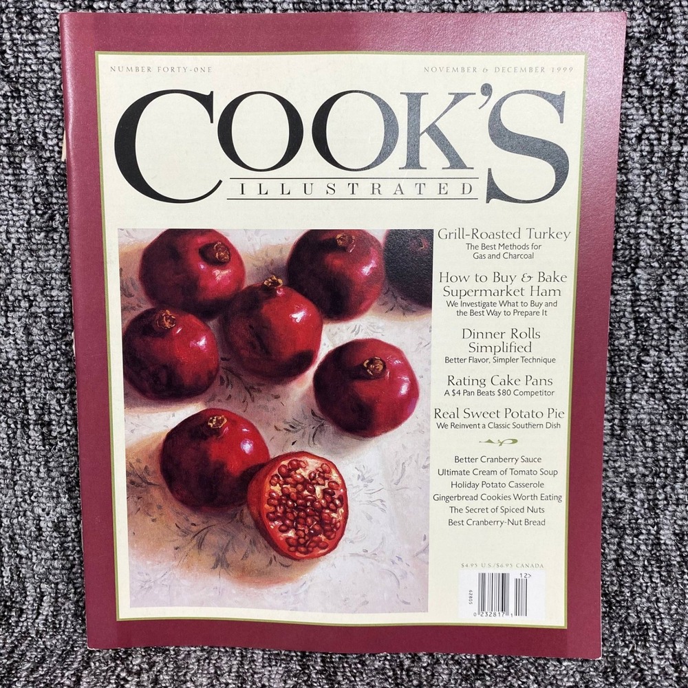 Vintage Cooks Illustrated Magazine Nov Dec 1999 Number 41 Recipes Christmas